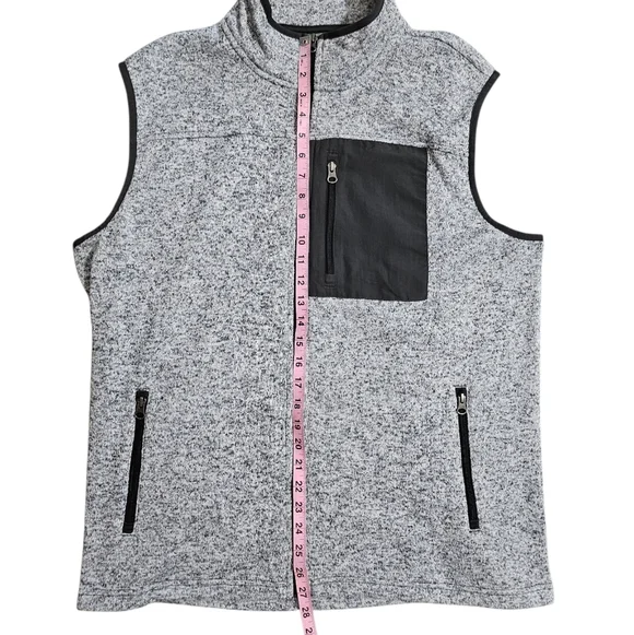 Gray Sonoma Goods For Life Fleece Vest - Picture 4 of 8